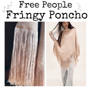Free People Fringy Poncho
